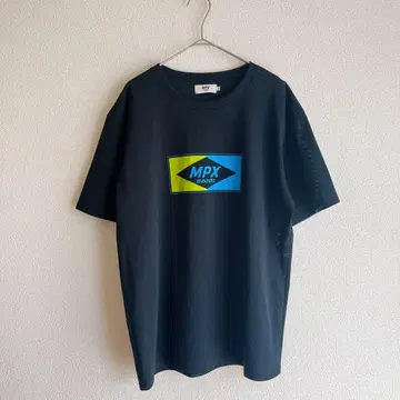 MPX 메쉬 티셔츠 로고 블랙
