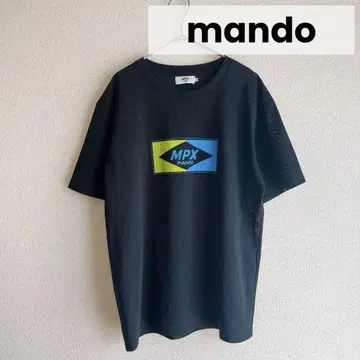 mando MPX 메쉬 T셔츠 로고 블랙 만두