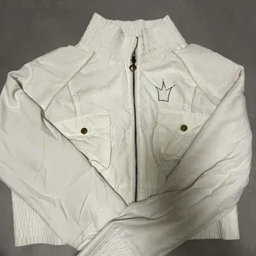 236 VERO MODA 화이트 점퍼 겉옷 L