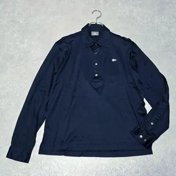 새상품급 LACOSTE 라코스테 4 피케 셔츠 긴팔 네이비 로고