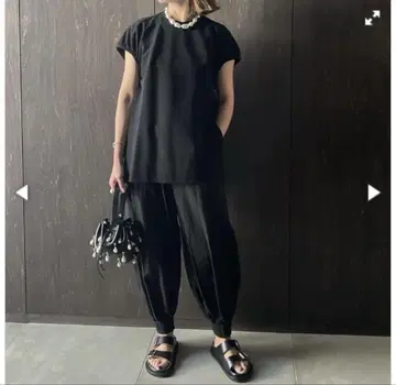 LOHEN 하이 카운트 벌룬 팬츠 36 블랙 로헨