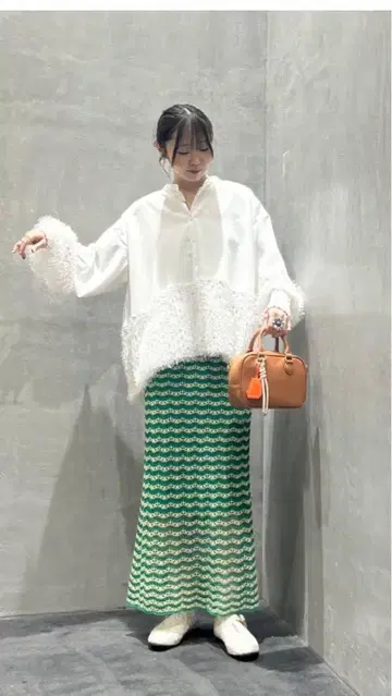 니코앤드 밴딩 모케 벌룬 블라우스 L