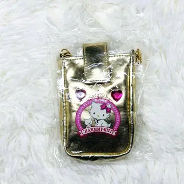 레어 새상품급 챠미 키티 반짝반짝 핸드폰 파우치 숄더