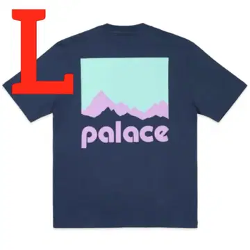 미사용 새상품 PALACE BERGHAUS T-SHIRT 네이비 L 셔츠