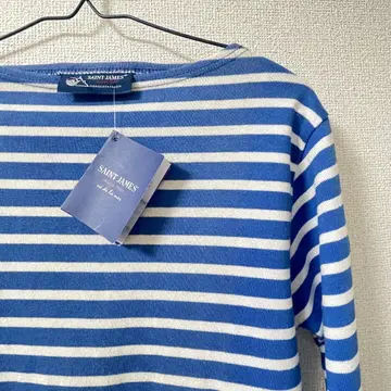 [새 상품, 택 포함] SAINTJAMES 긴팔 보더 티셔츠 XS S