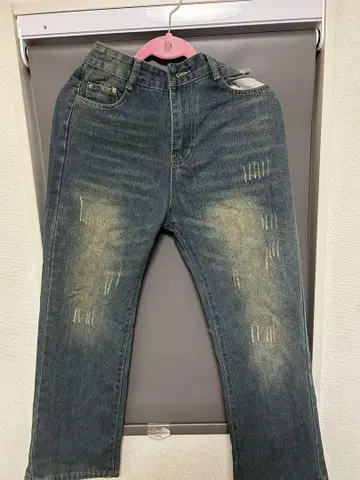 데미지 가공 빈티지 데님
