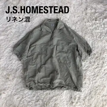 J.S.HOMESTEAD 풀오버 린넨 셔츠 아이보리 워크 셔츠