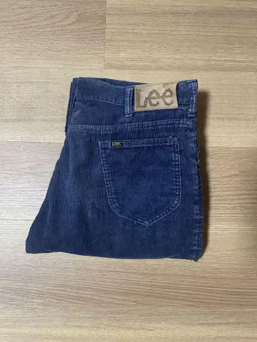 Lee 네이비 부츠컷 잔골 코듀로이 팬츠
