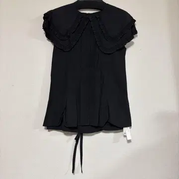 snidel 빅 카라 블라우스 블랙