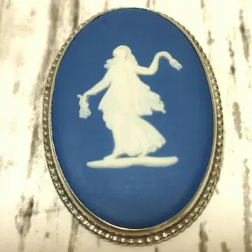 WEDGWOOD 웨지우드 카메오 브로치 실버