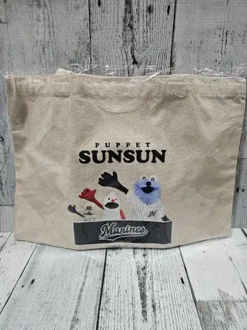 지바 롯데 마린스 x 퍼펫 스 콜라보 토트백 새상품