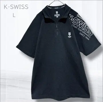 케이스위스 하프 지퍼 L 숏 슬리브 셔츠 메쉬 소재 속건성