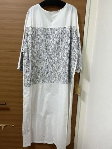비어즐리 키카 자수 롱 원피스