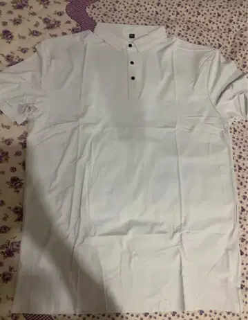 화이트 피케 셔츠 4XL