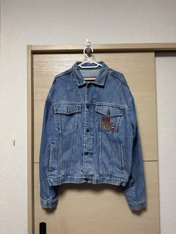 숏 데님 자켓