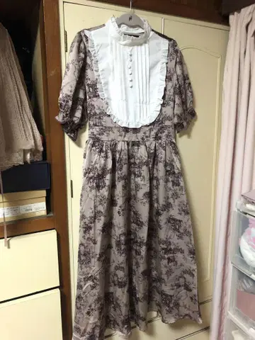 시마미사 트왈 드 주이 패턴 원피스