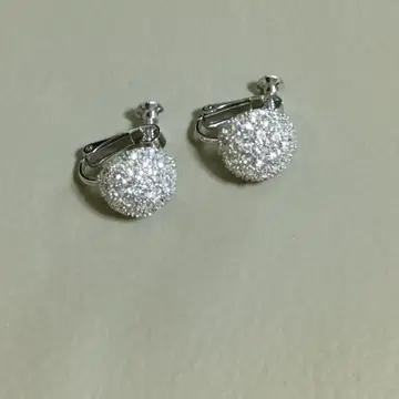 BZ38 SILVER 귀걸이 고급 큐빅 지르코니아 상감
