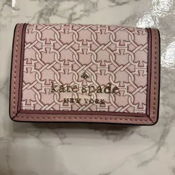 케이트 스페이드 3단 폴더형 지갑 핑크 케이트 스페이드 지갑