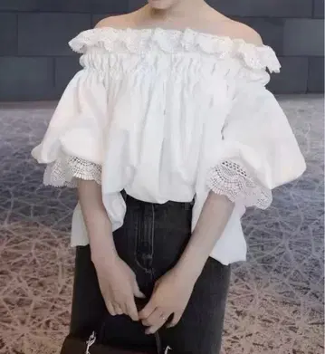 acka lace off shoulder blouse