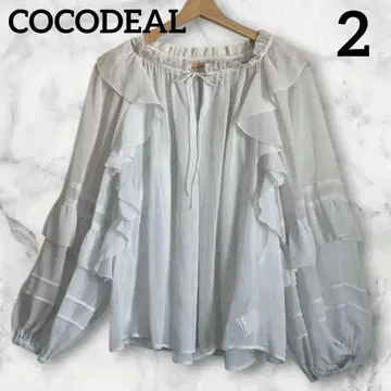 새상품 COCODEAL 코코딜 시어 블라우스 볼륨 슬리브