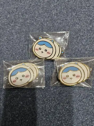 홍콩 한정 치이카와 딤섬 하치와레 핀 배지 3세트