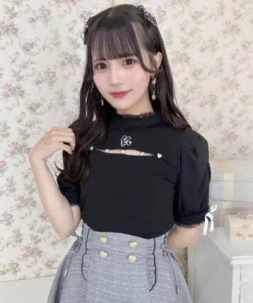 ROJITA 데콜테 트임 펄 디자인 TOPS