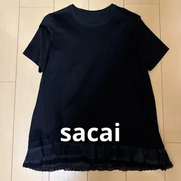 sacai 밑단 프릴 T셔츠 사이즈 2