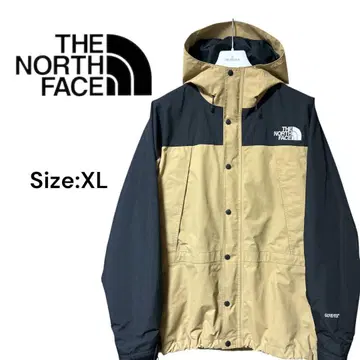 THE NORTH FACE 베이지 x 블랙 마운틴 후드티 XL