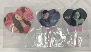 BLACKPINK JISOO 하트 부채 3세트 미개봉
