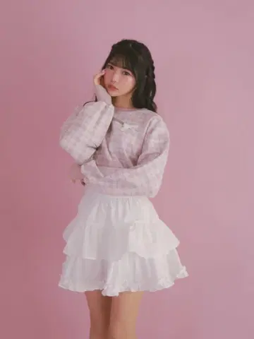 evelyn 더블 리본 맨투맨