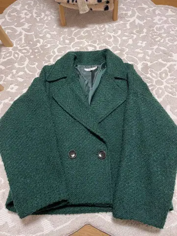 MOUSSY 그린 더블 버튼 테일러드 자켓 F