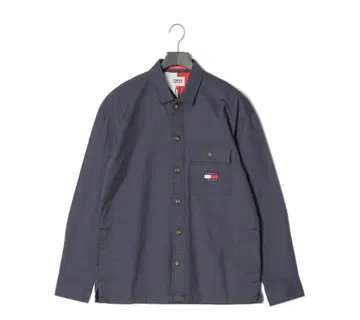 TOMMY JEANS 오버 사이즈 셔츠 아우터 네이비 S 사이즈