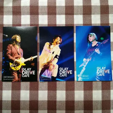 GLAY DRIVE CAFE 스티커 3매
