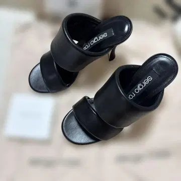 sergio rossi 블랙 뮬 37