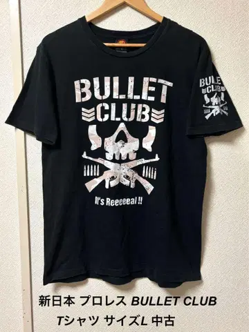 신일본 프로레슬링 BULLET CLUB T셔츠 사이즈 L 중고