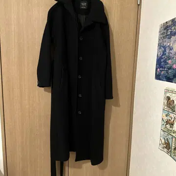 UNITED TOKYO 블랙 롱 코트