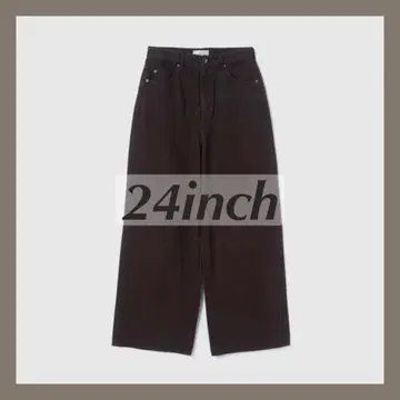 Searoomlynn 와이드 허리 배기 브라운 24inch