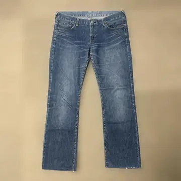 EVISU ] 데님 팬츠 로우라이즈 카모메 스트레이트 , Y2K