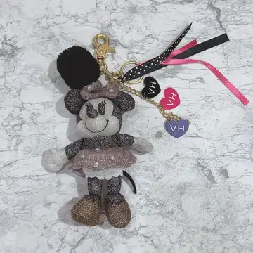 미사용 새상품 미니 마우스 인형 참 폼폼 포함