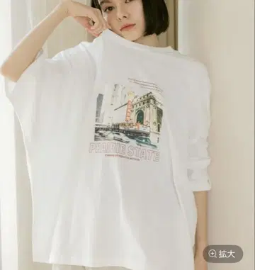 니코앤드 백 부백 CITY 포토 T셔츠