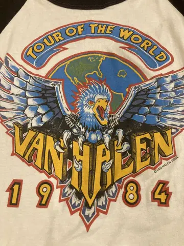 80년대 VAN HALEN 밴드 티셔츠