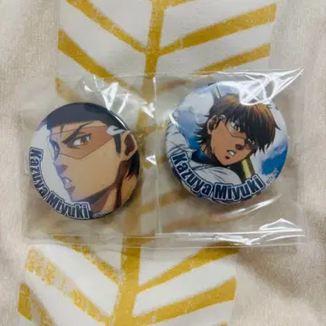 [미개봉 새상품] 다이아몬드 에이스 캬니메 특전 캔뱃지 미유키 카즈야