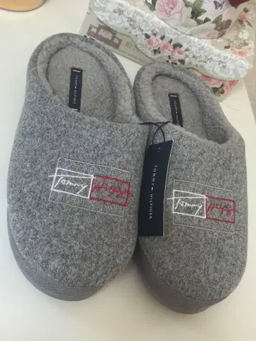 Tommy Hilfiger 그레이 슬리퍼 41-42