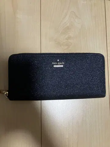 kate spade 글리터 장지갑 네이비 블랙