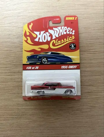 Hot Wheels 클래식 1955 Chevy 시리즈 2 #30 빨간색