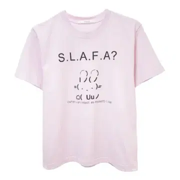 0milewear 샤이니 래빗 티셔츠 (pink)