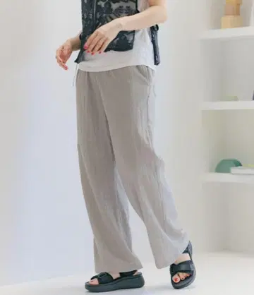 [미사용 새상품] 니코앤드 DRY 쿠쉬 이지 팬츠 그레이 M