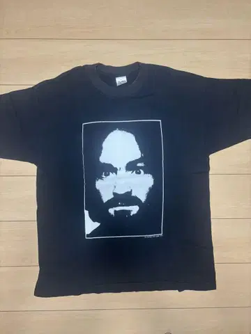 찰스 맨슨 구제 의류 vintage tee