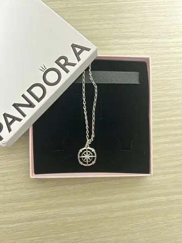 Pandora Moments 인피니티 체인 실버 목걸이
