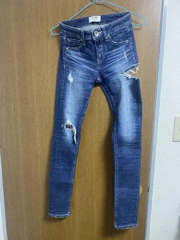 GYDA SIDE RIPPED 스키니 데님